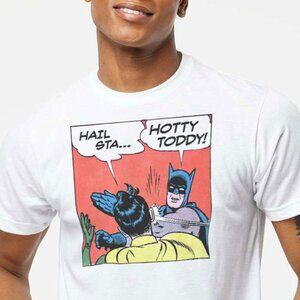 Ole Miss vs MSU Batman slapping Robin Unisex t-shirt WHITE